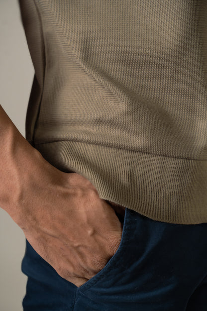 The Artisan V-Knit | Sandstone