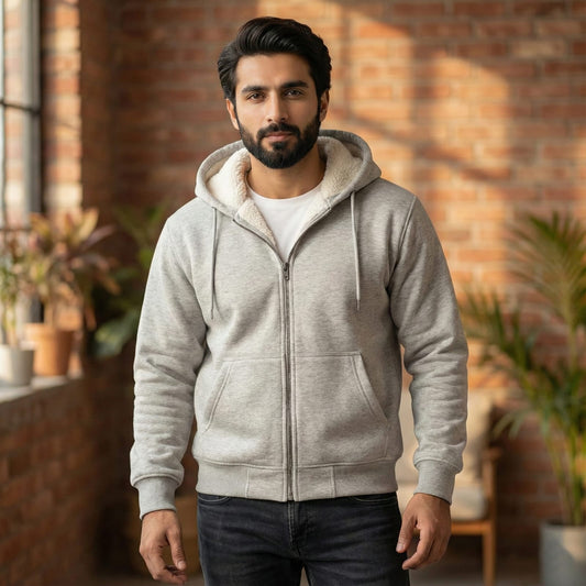 Marcar Sherpa Hoodie (Beige)