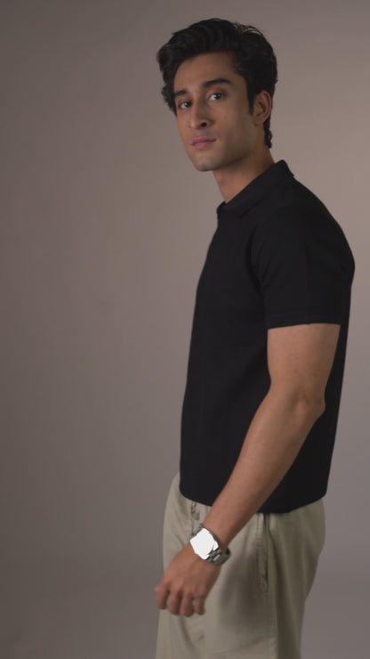 The Artisan V-Knit | Obsidian Black